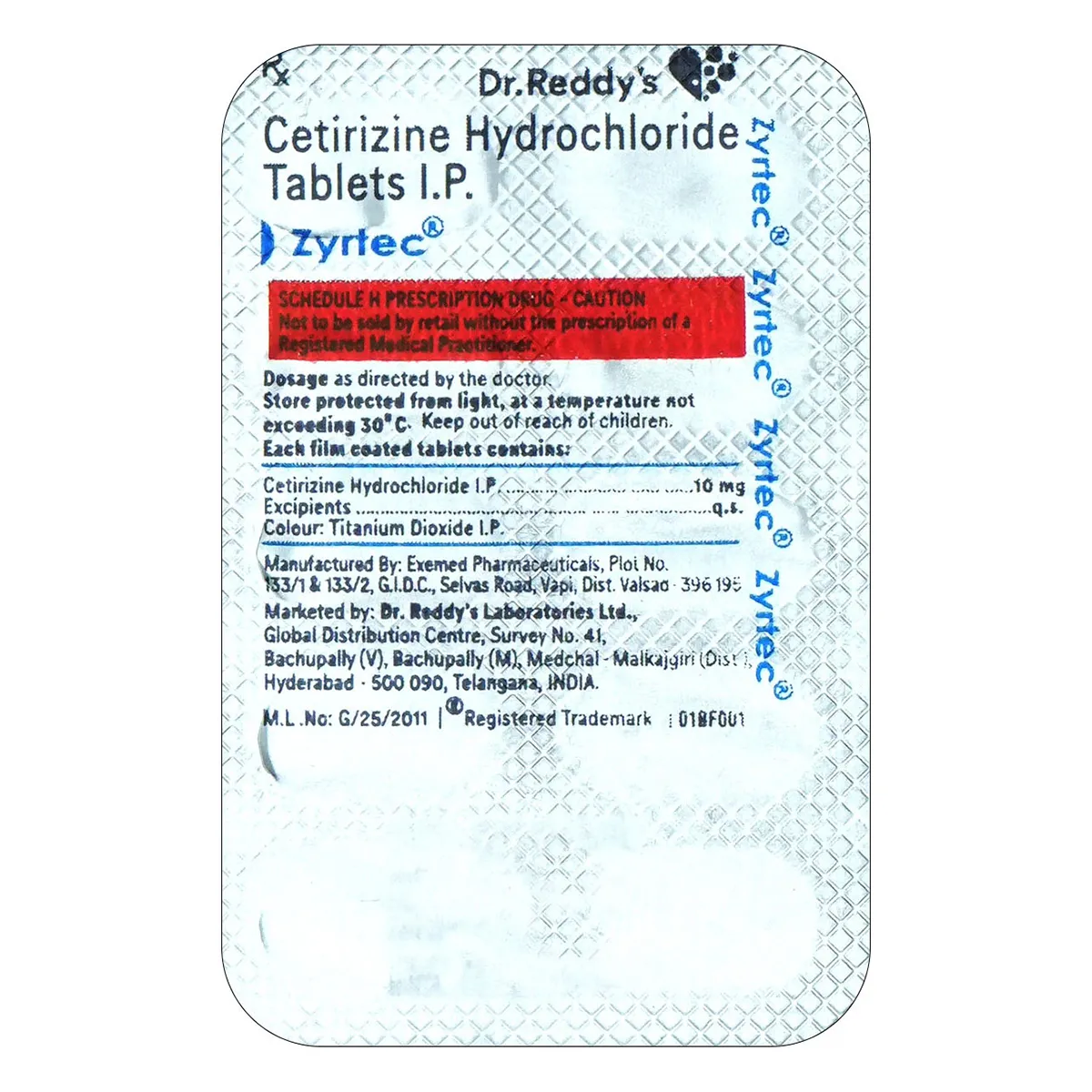 Cetirizine (Zyrtec) 10mg – Powerful 24-Hour Allergy Relief - Image 2